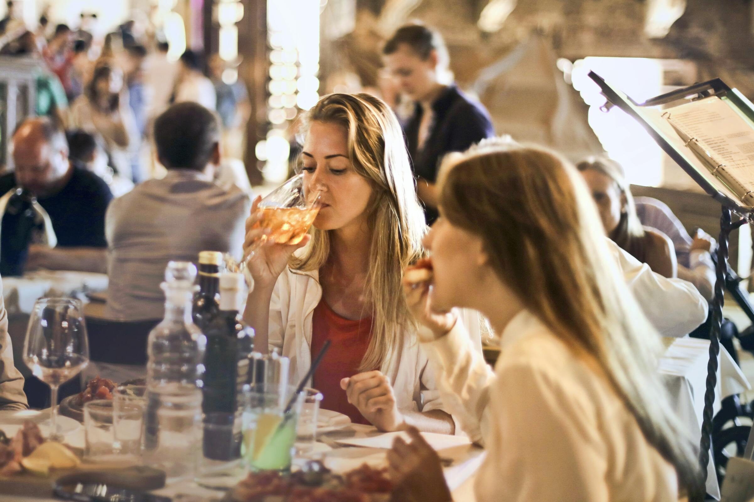 Woman Drinking Wine